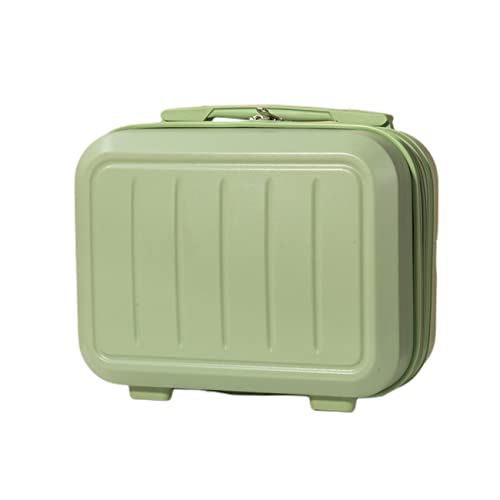 35,6 cm Kosmetikkoffer, ABS-Hartschale, Kosmetik-Tragetasche, tragbar, für Reise, Handgepäck, Koffer, grün, Modisch