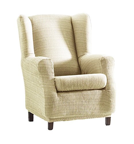 Eysa Aquiles elastisch Sofa überwurf ohrensessel Farbe 00-Ecru, Polyester-Baumwolle, 37 x 29 x 5 cm