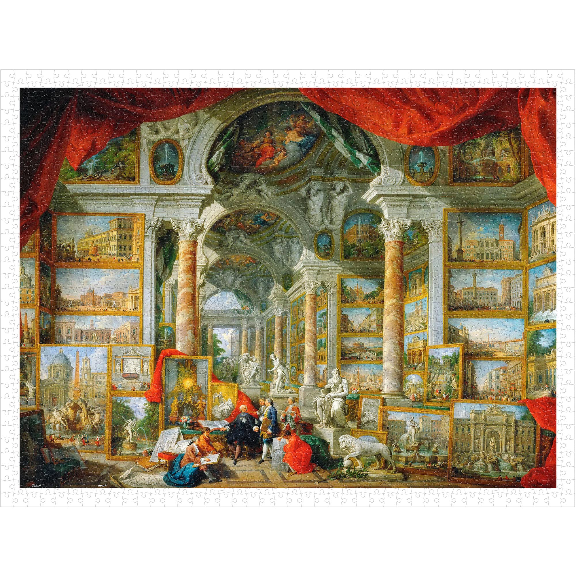 Pintoo Puzzles 1200 Teile - Giovanni Paolo Panini - Bildergalerie mit Ausblick auf das moderne Rom [H2843]