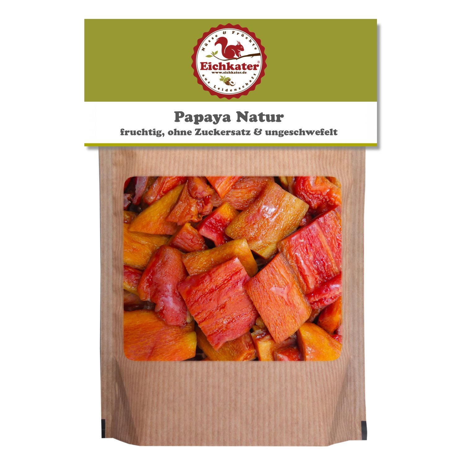 Eichkater Papaya Natur 6er-Pack (6x250 g)