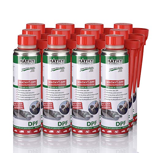 MATHY-DPF DPF Reiniger für den DPF Dieselpartikelfilter 12 x 300ml mit Einfüller