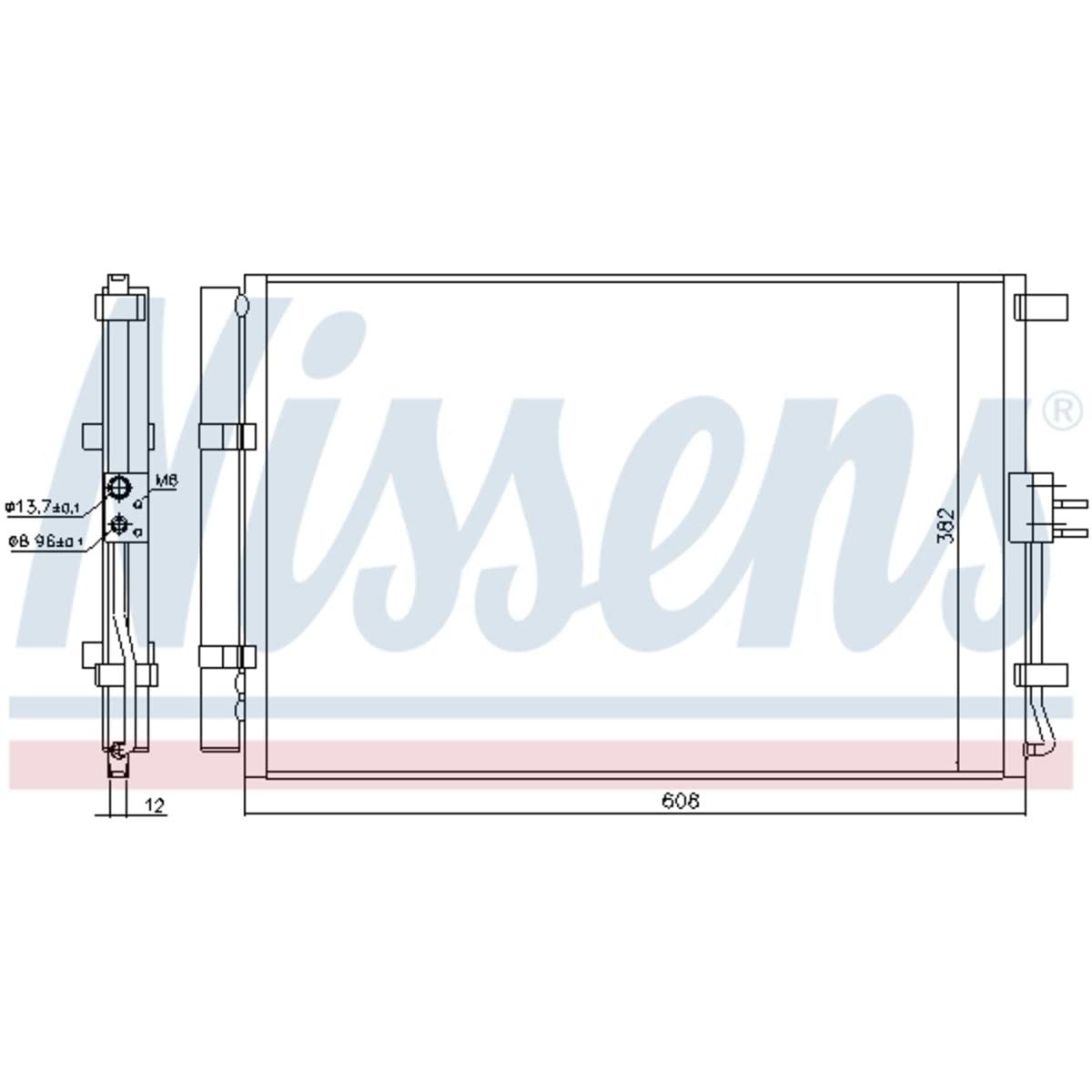 Nissens 940573 Kondensator für Klimaanlage