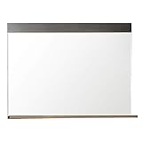 trendteam smart living - Wandspiegel Spiegel - Garderobe - Indy - Aufbaumaß (BxHxT) 90 x 69 x 16 cm - Farbe Graphit Grau Matera mit Old Wood - 187945123