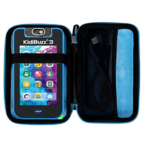 Aproca Hartschalen-Reisetasche für VTech KidiBuzz Black - Inner Blue