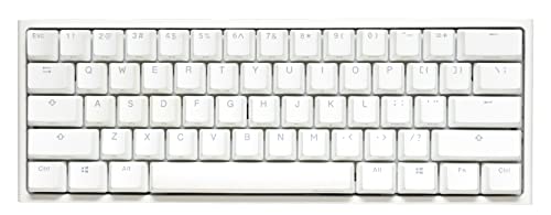 Ducky One 2 Pro Mini Pure White RGB LED 60% Double Shot PBT mechanische Tastatur (Kailh Box Red)
