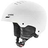 uvex wanted - robuster Skihelm für Damen und Herren - individuelle Größenanpassung - Nackenwärmer - white matt - 54-58 cm