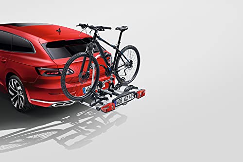 Volkswagen 000071105G Fahrradträger für Anhängevorrichtung AHV-Träger Heckträger, für 2X Fahrräder, großer Abklappwinkel, erweiterbar