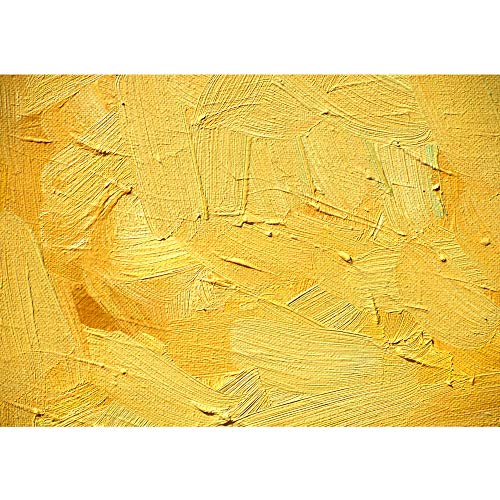 Vlies Fototapete 400x280 cm PREMIUM PLUS Wand Foto Tapete Wand Bild Vliestapete - WALL OF YELLOW SHADES - Abstrakt Hintergrund Dekoration Wand Spachtel farbige Wand gelb - no. 107