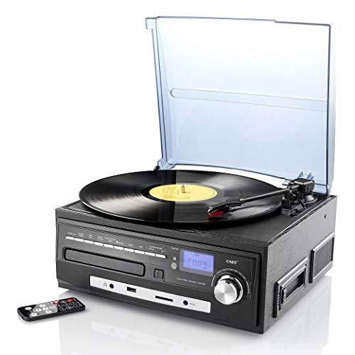auvisio Kompakt-Stereoanlage MHX-550.LP für Schallplatte, CD, MC, MP3