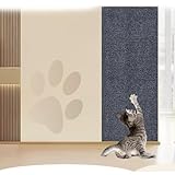 Asisumption Cat Scratching Mat 39.4” X 11.8”Cat Scratch Mat,Trimmable Self-Adhesive Cat Couch Protector for Cat Wall Furniture Stick on Cat Scratching Pads (A,23.6in*3.28 ft)