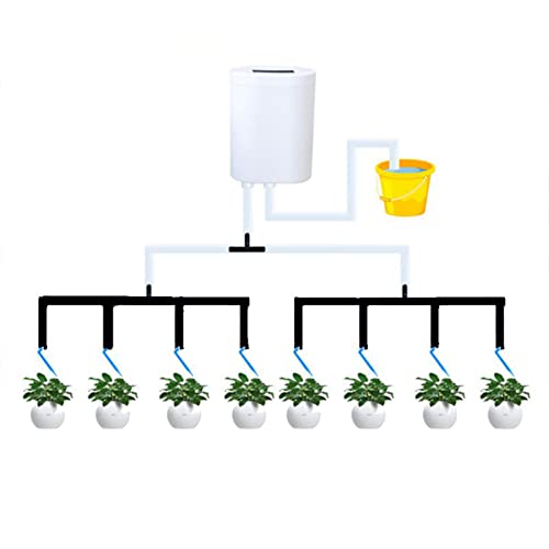 sunree 8-Kopf-Pumpen-Timer-System Automatische BewäSserungspumpen-Steuerung für Den AußEnbereich, Blumen, Pflanzen, Haussprinkler, TropfbewäSserungsgeräT