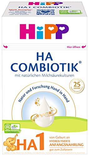 HiPP Milchnahrung HA Combiotik HA1 Combiotik, 600g, 4er Pack (4x600g)