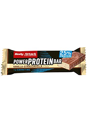 Body Attack Power Protein Bar, Vanilla-Stracciatella, 24 x 35 g, 1er Pack (1 x 0.84kg)