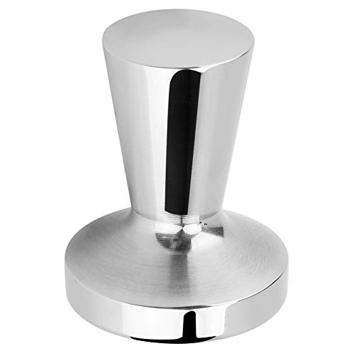 Espresso-Kaffeemaschine, 40 mm Durchmesser, Edelstahl, Kaffeepulver, Hammer mit flachem Boden, kompatibel mit Maschine, nachf¨¹llbar, wiederverwendbar