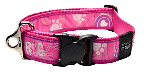 Rogz Special Agent Giant Halsband Fancy Dress, pink paw