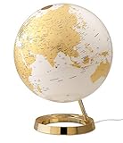 TECNODIDATTICA Tecnodidaktische Weltkarte Atmosphere Light&Colour Metal Gold Farbe 0331F7