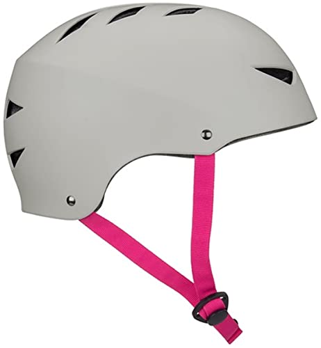 Nijdam Skate Helmet - Pinky Swear - Grey/Fuchsia - S