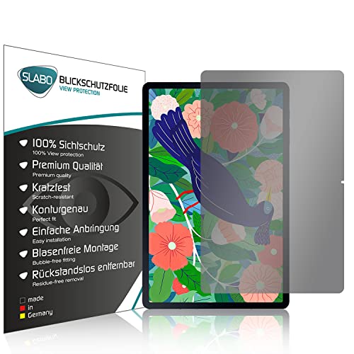 Slabo Blickschutzfolie für Samsung Galaxy Tab S7+ | Galaxy Tab S7 Plus Sichtschutz Displayschutzfolie View Protection Schwarz Privacy