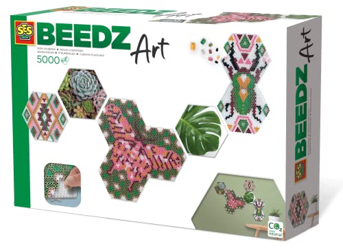 SES creative Beedz Art-Hex Tiles Botanisch