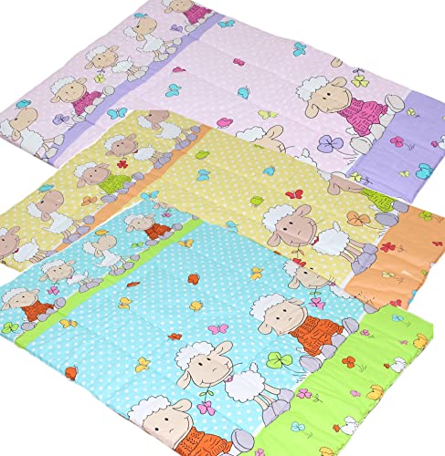 Spielmatte Spieldecke Krabbeldecke - Schaf - Kinder Baby Decke, 100% Baumwolle (Türkis)