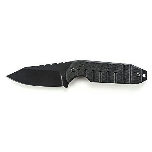 Schrade SCHF16 Outdoormesser-Klingenlänge: 7.62 cm-Fixed Blade Black, Steel, Mehrfarbig