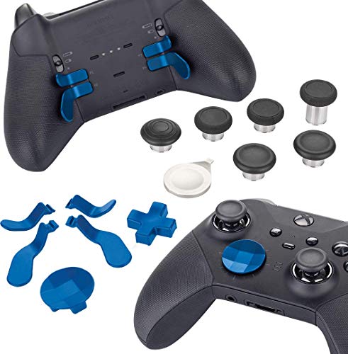 Elite Series 2 Controller Replacement Part Custom Accessory Kit (Xbox One, Xbox Series X), blau
