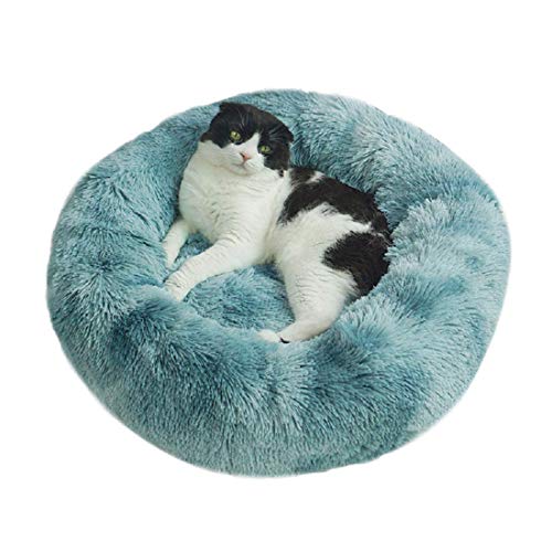 Hanhan Hundebett / Katzenbett, Kunstfell, für mittelgroße und kleine Hunde, selbsterwärmendes Kissen für drinnen