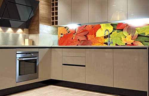 Dimex Küchenrückwand Folie selbstklebend BLÄTTER | Klebefolie - Dekofolie - Spritzschutz für Küche | Premium QUALITÄT - Made in EU | 180 cm x 60 cm