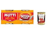 6x Mutti Datterini Pelati, datterini geschälte Tomaten sauce, 100% Italienisch 440g (2x 220 g) + Italian Gourmet polpa 400g