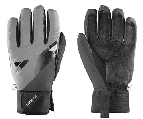 Zanier Unisex – Erwachsene 30208-2091-8,5 Handschuhe, Schwarz, Silber, 8.5