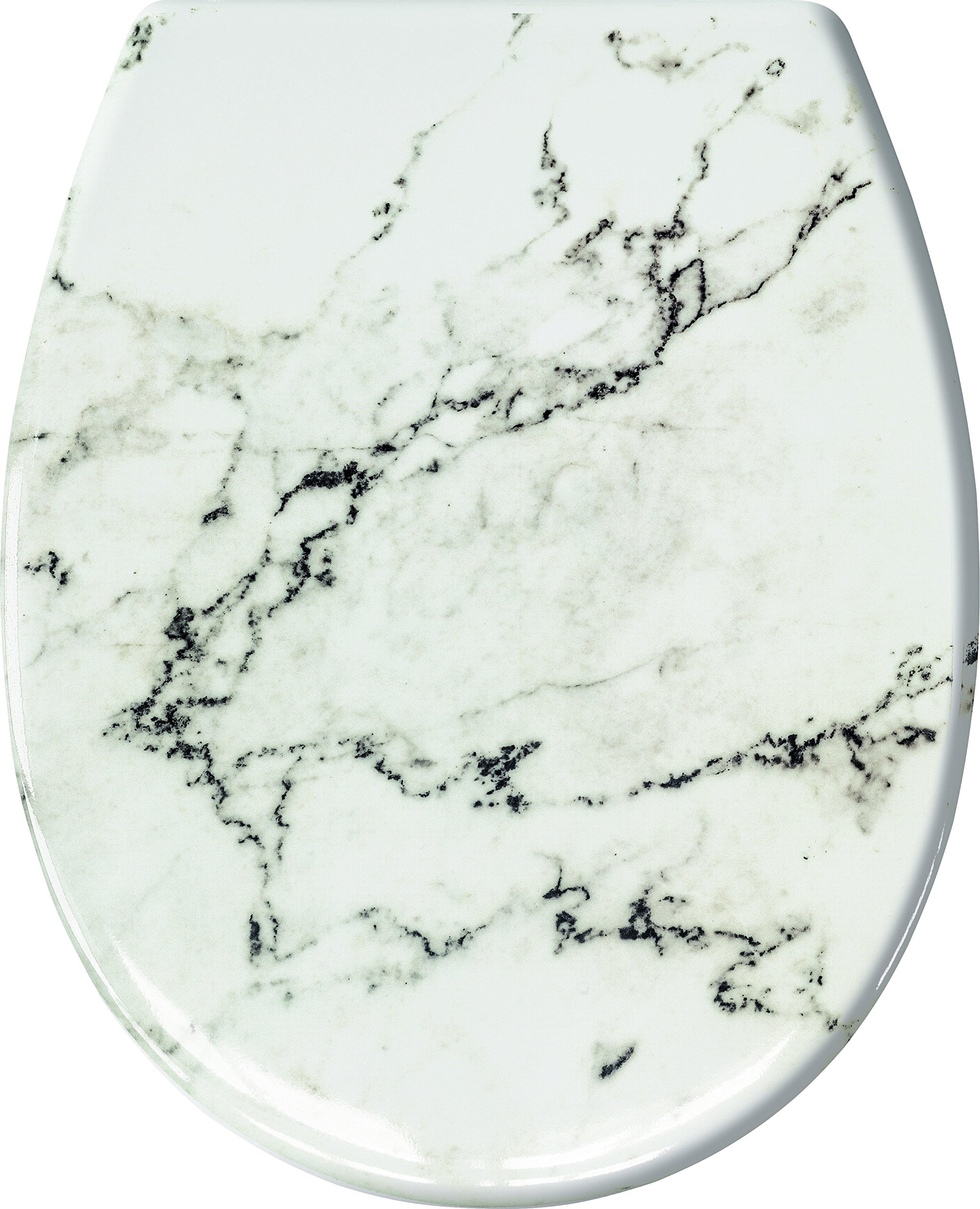 Kleine Wolke Marble WC-Sitz, Duroplast, anthrazit, 37 x 45 x 5 cm