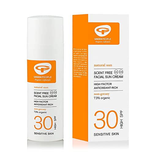 Green People Gesichts- Sun Creme Duft Frei SPF30 50ml - Pack of 1