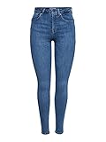 ONLY NOS Damen ONLPOWER MID Push UP SK REA2981K NOOS Skinny Jeans, Blau (Light Blue Denim Light Blue Denim), 38/L34 (Herstellergröße: M)