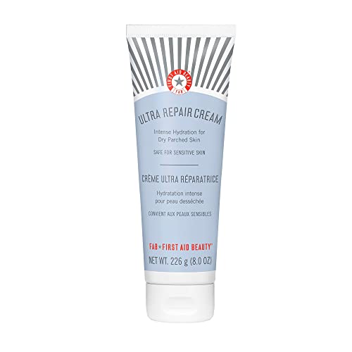 First Aid Beauty Ultra Repair Cream Feuchtigkeitscreme, Body Lotion für intensive Feuchtigkeit, für trockene und empfindliche Haut und alle Hauttypen, 56.7g