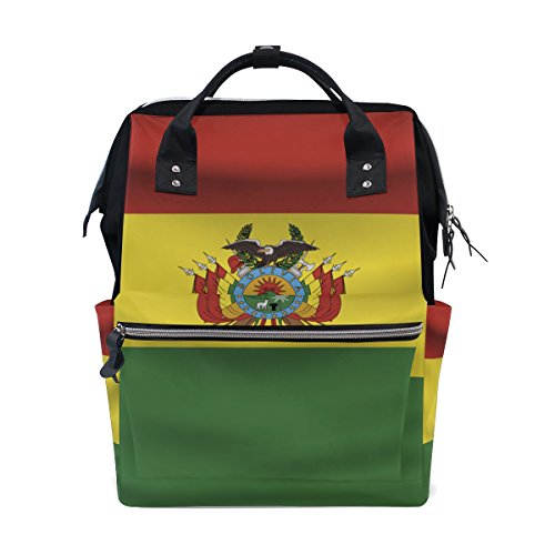 Bolivia-Flagge Mommy Bags Muttertasche Reiserucksack Windeltasche Tagesrucksack Windeltasche für Babypflege