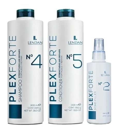 Lendan Plexforte Intense Kit 3 Produkte (Shampoo 1000 ml + Conditioner 1000 ml + Bond-Filler 200 ml)