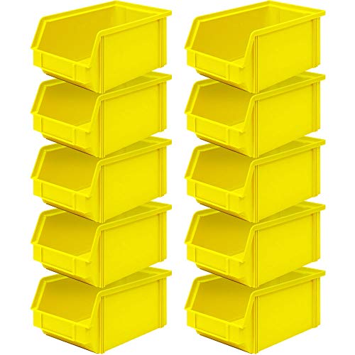 10x Sichtbox"CLASSIC“ FB 4, LxBxH 230/200x140x122 mm, Inhalt 3,7 Liter, gelb