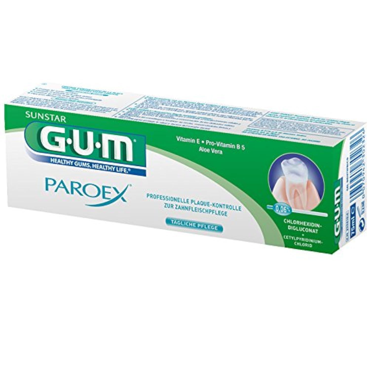 GUM Paroex Gel Zahncreme 0,06% 75ml, 6er Vorteilspack (6x 75ml)