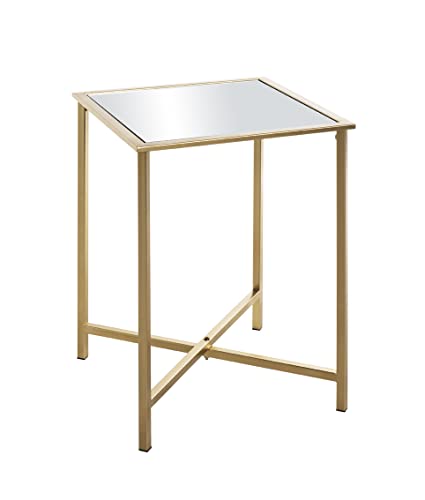 HAKU Möbel Beistelltisch, Metall, Gold, T B 39 x H 53 cm