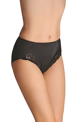 Selente My Secret Venus Damen Unterhose (Made in EU) mit Spitze, Bikinislip Schwarz, Gr. 3XL