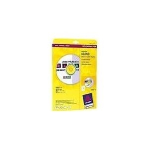 Avery CD/DVD Labels - CD/DVD-Etiketten - weiß - 117 mm rund 50 Etikett(en) (25 Bogen x 2) (L6043-25)