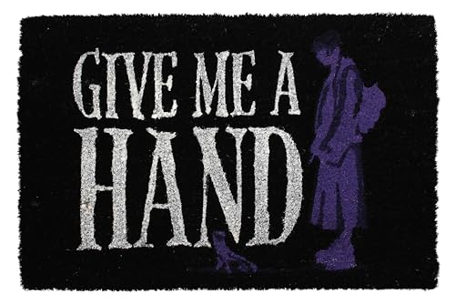 SD TOYS - Fußmatte mit Legende Give me a Hand de Wednesday - Kokosfaser und PVC- 60 x 40 cm