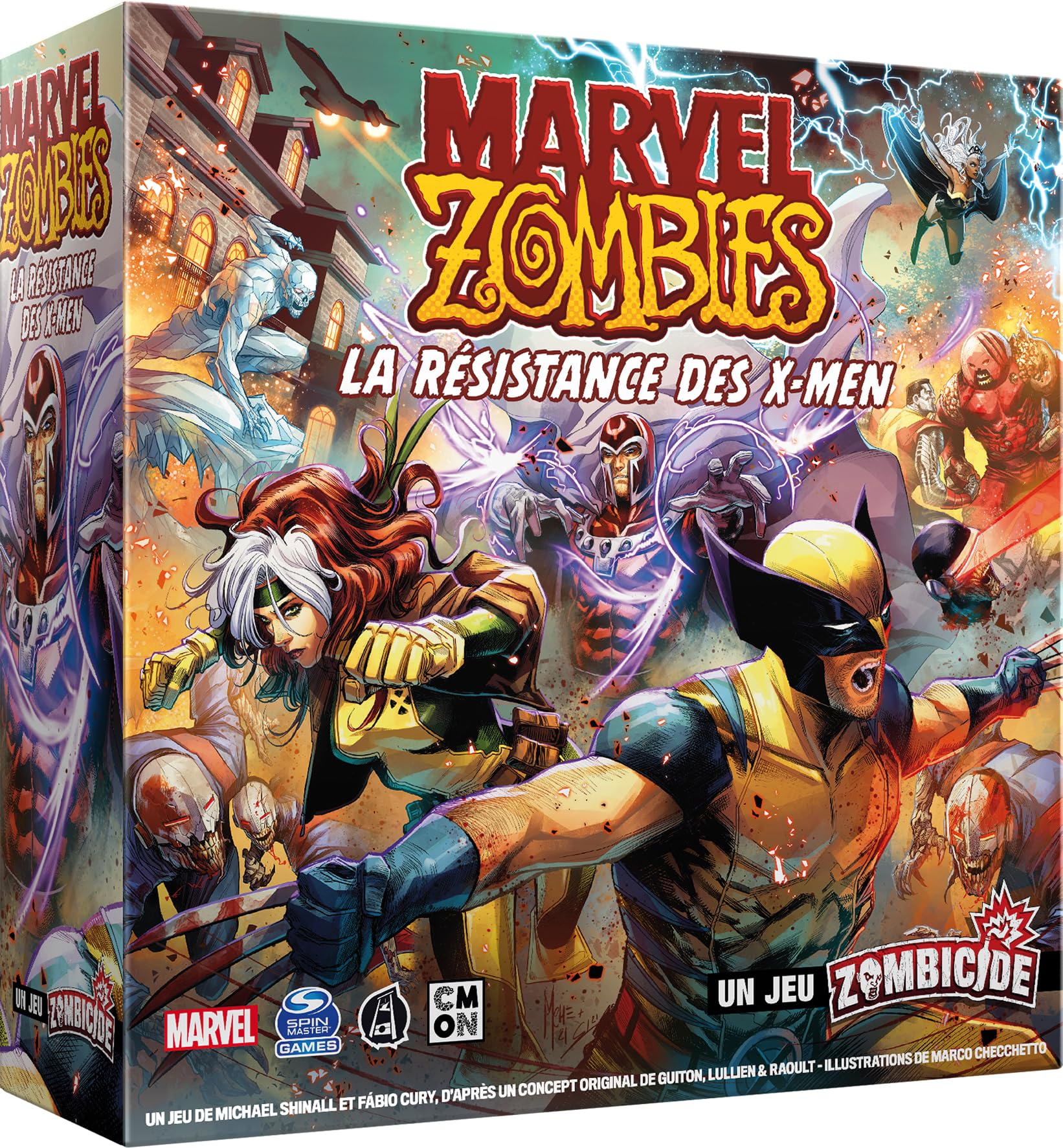Asmodee - Marvel Gesellschaftsspiel, CMNMZB03FR, Der Widerstand der X-Men