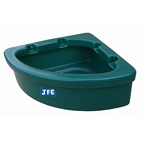 JFC EQ2 Futtertrog für Pferde - Eckmotage - 20 Liter - dunkelgrün