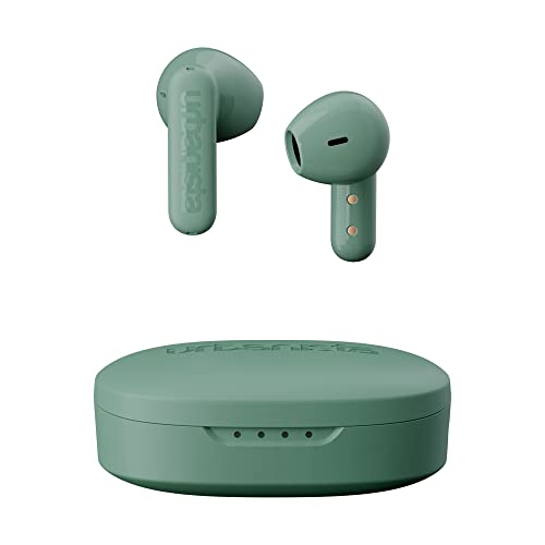 Urbanista Copenhagen True Wireless In Ear Kopfhörer Bluetooth 5.2, Touch-Bedienung Earbuds & Noise Cancelling Mikrofon, 32 Std. Spielzeit, USB C Ladecase, IPX4 Wasserabweisend, Salbeigrün
