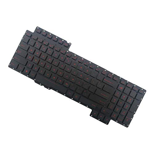 Almencla US-Layout Ersatztaste Taste Austausch-Tastatur-Keyboard für ASUS ROG G752 G752V G752VL Laptop, Hintergrund-Beleuchtung