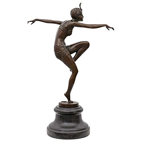 aubaho Bronzeskulptur Bronze Con Brio nach Preiss Bronzefigur Skulptur Antik-Stil
