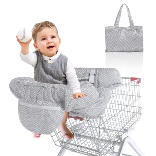 Einkaufswagenschutz Baby Einkaufswagen Hochstuhl Abdeckung Weichem Beinschutz mit Tragetasche Einkaufswagen Sitzkissen Abdeckung