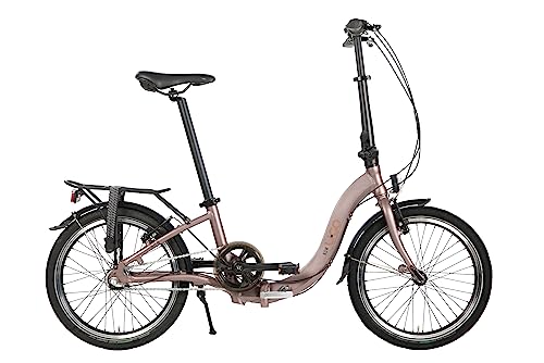 U.GO Unisex-Adult Now U•GO i3 Folding Bike 20", Low Entry Klappräder, Brown, Uni