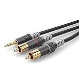 Sommer Cable HBA-3SC2-0600 Klinke/Cinch Audio Anschlusskabel [2X Cinch-Stecker - 1x Klinkenstecker